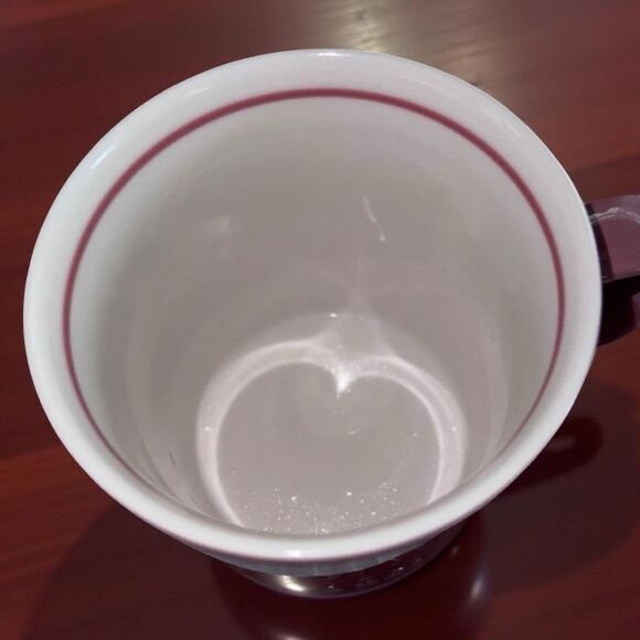 2004 Starbucks Dusty Rose White Starbucks Logo Coffee Mug Tea Cup 12oz. - Picture 3 of 3